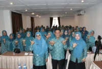 Para kader PKK Padang mengikuti bimtek untuk memperdalam ilmu dan keterampilan organisasi. (Foto: Diskominfo Padang)
