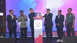 Wali Kota Padang Fadly Amran membuka Muscab VI BPC  HIPMI Kota Padang di Premier Basko Hotel Padang, Senin (27/10/2025). (Foto: Prokopim Padang)