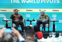 Presiden Prabowo menghadiri Forbes Global CEO Conference 2025 di Hotel The St. Regis, Rabu (15/10/2025). (Foto: BPMI Setpres)