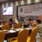 Para peserta rapat koordinasi dan sinkronisasi implementasi kebijakan perlindungan data dan transaksi elektronik, yang digelar Pemprov Sumbar di Padang. (Foto: Dok. Diskominfo Pessel)