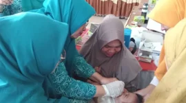 TP-PKK Kabupaten Pasbar menggencarkan sosialisasi Zero Dose di Kecamatan Ranah Batahan, Selasa (7/10). (Foto: Diskominfo Pasbar)