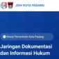 JDIH Kota Padang dinobatkan sebagai terbaik di Sumbar berdasarkan hasil penilaian kinerja JDIH Nasional Tahun 2024. (Foto: Diskominfo Padang)