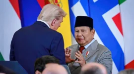Presiden Prabowo Subianto menghadiri KTT Perdamaian Sharm El-Sheikh di International Congress Centre, Sharm El-Sheikh, Republik Arab Mesir, pada Senin (13/5/2025). (Foto: BPMI Setpres)