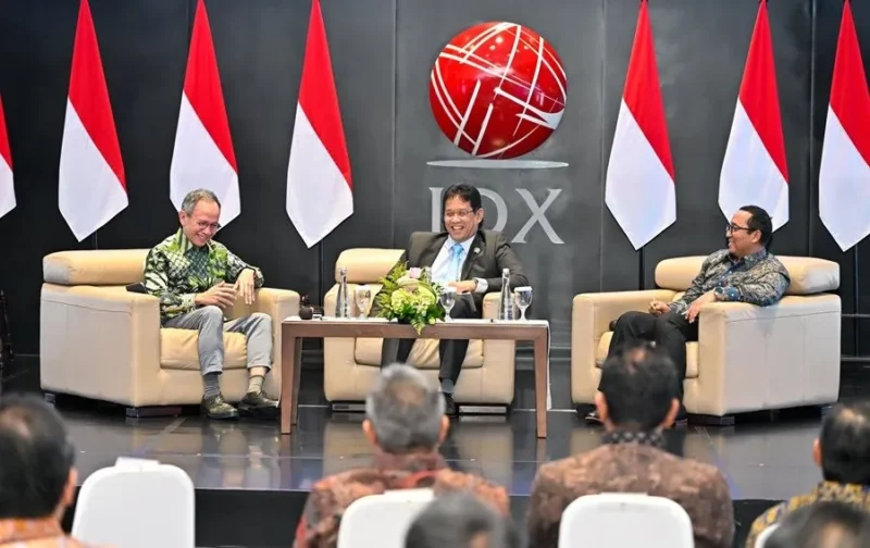 Menkeu Purbaya Yudhi Sadewa dalam dialog bersama pelaku pasar di BEI, Jakarta, Kamis (9/10). (Foto: Kemenkeu)