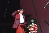 Menteri Agama (Menag) Nasaruddin Umar saat Apel Hari Santri 2025 di halaman Kantor Pusat Kemenag, Jakarta, Rabu (22/10/2025). (Foto: Kemenag)