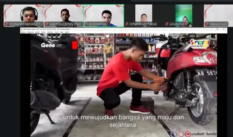 PT Menara Agung selaku main dealer sepeda motor Honda wilayah Sumbar menggelar Seminar Guru Inspiratif Astra Honda 2025. (Foto: PT Menara Agung)