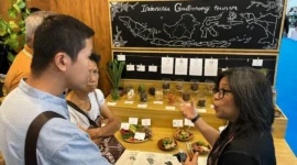 Kemenpar menghadirkan Gastronomy Tour dalam ajang Pameran Pangan Nusa 2025 di Hall 9 ICE BSD City, Tangerang 15–18 Oktober 2025. (Foto: Kemenpar)