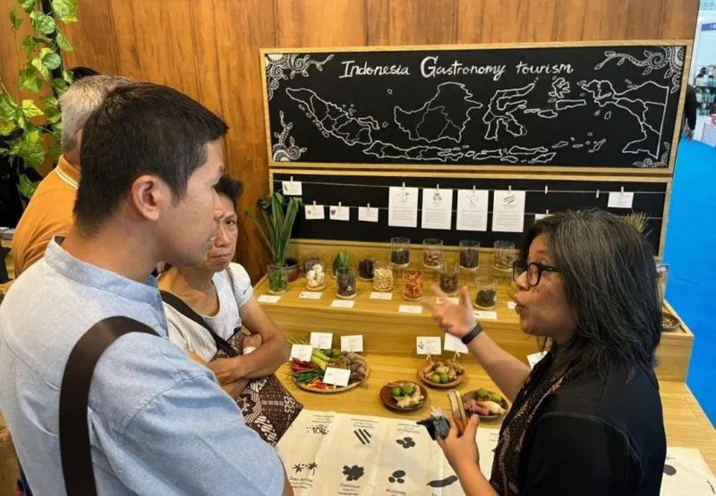 Kemenpar menghadirkan Gastronomy Tour dalam ajang Pameran Pangan Nusa 2025 di Hall 9 ICE BSD City, Tangerang 15–18 Oktober 2025. (Foto: Kemenpar)