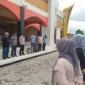 Dinas Kumperda Dharmasraya menggelar sosialisasi bagi pedagang dan masyarakat menjelang dioperasikannya Pasar Modern Sungai Rumbai, Minggu (19/10). (Foto: Kominfo Dharmasraya)