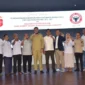 Wali Kota Padang Fadly Amran menghadiri Pelantikan Pengurus PJKIP Kota Padang Masa Bakti 2025–2027, di Gedung Bagindo Aziz Chan Youth Center, Senin (6/10/2025). (Foto: Prokopim Padang)
