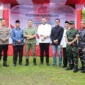 Wali Kota Padang, Fadly Amran menghadiri peletakan batu pertama pembangunan fisik 800 gerai, pergudangan, dan fasilitas pendukung Koperasi Desa/Kelurahan Merah Putih di Kelurahan Alai Parak Kopi, Jumat (17/10/2025). (Foto: Prokopim Padang)