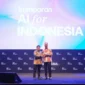 Menteri Perindustrian Agus Gumiwang Kartasasmita pada acara “AI for Indonesia” di Jakarta, Kamis (23/10). (Foto: Kemenperin)