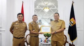 Pemerintah Kota Pariaman kembali menerima penghargaan UI GreenCity Matric Awards 2025. (Foto Kominfo Pariaman)