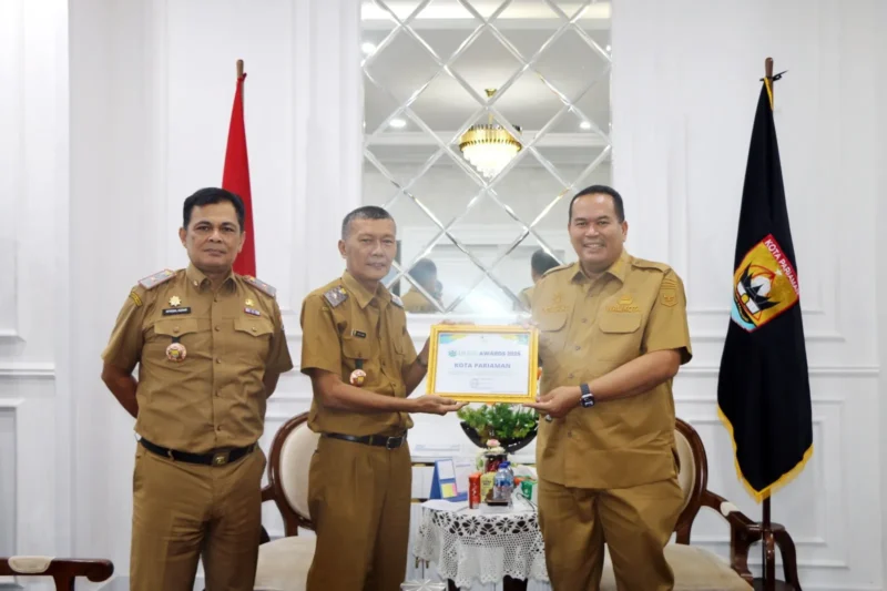 Pemerintah Kota Pariaman kembali menerima penghargaan UI GreenCity Matric Awards 2025. (Foto Kominfo Pariaman)