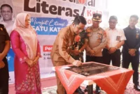 Wali Kota Solok, Dr. H. Ramadhani Kirana Putra meresmikan Gedung Perpustakaan Kota Solok, Selasa (14/10/2025). (Foto: Prokopim Kota Solok)