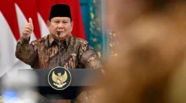 Presiden Prabowo Subianto mengumumkan produksi pangan nasional mencatat rekor tertinggi dalam sejarah Indonesia. (Foto: BPMI Setpres)