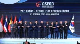Presiden Prabowo Subianto menghadiri KTT ke-26 ASEAN–Republik Korea di Kuala Lumpur Convention Centre (KLCC), Malaysia, Senin (27/10/2025). (Foto: BPMI Setpres)