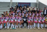 Tim Sepak Bola BBC Batangkapas, Pessel foto bersama usai pertandingan. (Foto: Dok. BBC Batangkapas)
