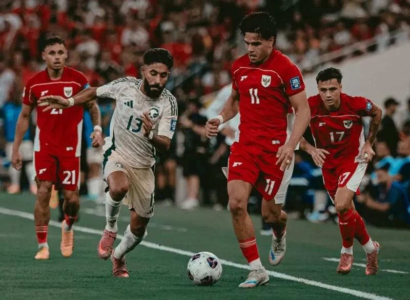 Indonesia takluk 2-3 dari Arab Saudi dalam laga ronde keempat Grup B Kualifikasi Piala Dunia 2026 zona Asia di King Abdullah Sports City, Kamis (9/10/2025) dini hari WIB. (Foto: IG @erickthohir)