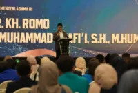 Wakil Menteri Agama Romo R. Muhammad Syafi’I membuka Kongres PMMBN di Jakarta, Minggu (26/10/2025). (Foto: Kemenag)