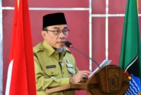 Wawako Padang Maigus Nasir membuka kegiatan Ujian Dinas dan Ujian Penyesuaian Kenaikan Pangkat di Balai Kota Padang, Senin (13/10/2025). (Foto: Prokopim Padang)