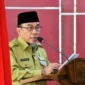 Wawako Padang Maigus Nasir membuka kegiatan Ujian Dinas dan Ujian Penyesuaian Kenaikan Pangkat di Balai Kota Padang, Senin (13/10/2025). (Foto: Prokopim Padang)