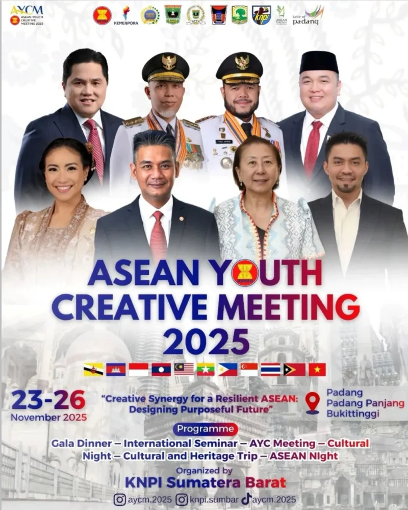 Kota Padang akan menjadi tempat penyelenggaraan ASEAN Youth Creative Meeting (AYCM) 2025. (Foto: FB Diskominfo Padang)