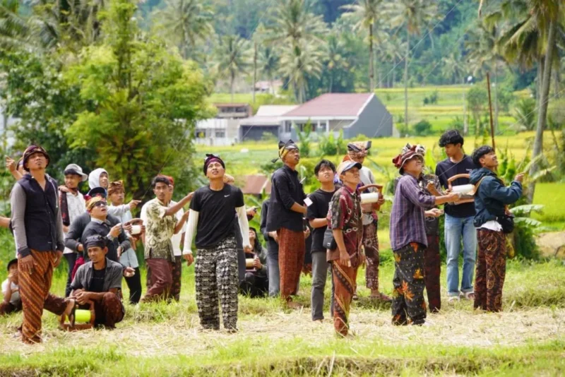 Festival Alang-Alang Baradaik berlangsung meriah di Desa Wisata Kubu Gadang, Minggu (16/11/2025). (Foto: Kominfo Padang Panjang)