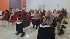 Para peserta sedang mengikuti seleksi Arsiparis Teladan 2025 yang digelar Dispusip Kota Padang. (Foto: Diskominfo Padang)