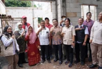 Peninjauan lokasi pembangunan BSPS di Kelurahan Patemon, Kecamatan Gunungpati, Kota Semarang, Jawa Tengah, Rabu (5/11/2025). (Foto: Kementerian PKP)
