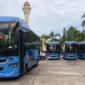 Perumda PSM menambah sepuluh unit armada baru Trans Padang yang dirancang lebih ramah bagi penyandang disabilitas. (Foto: Diskominfo Padang)