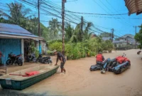 Kota Padang menjadi daerah dengan dampak terparah akibat bencana banjir yang melanda pada Jumat (28/11/2025). (Foto: WAG Puadalops BPBD Padang)