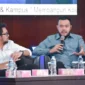 Wali Kota Padang Fadly Amran menjadi panelis pada kegiatan Business Talk Show Forbisda yang digelar BPD HIPMI Sumbar di Convention Hall Unand, Kamis (13/11/2025). (Foto: Prokopim Padang)