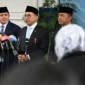 Menteri Kebudayaan Fadli Zon memberikan keterangan pers usai upacara penganugerahan gelar Pahlawan Nasional di Istana Negara, pada Senin (10/11/2025). (Foto: BPMI Setpres)