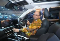 Direktur Jenderal Industri Logam, Mesin, Alat Transportasi, dan Elektronika (ILMATE) Setia Diarta membuka GJAW 2025 di ICE BSD, Tangerang pada Jumat (21/11). (Foto: Kemenperin)
