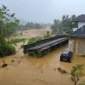 BPBD Padang mengimbau warga untuk menjauhi bibir sungai, waspada banjir, longsor dan pohon tumbang. (Foto: WAG Pusdalops BPBD Padang)