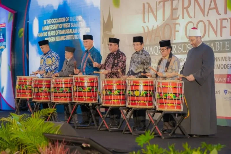 Pembukaan Konferensi Wakaf Internasional 2025 di Hotel Truntum, Kota Padang, Sabtu (15/11/2025). (Foto: ADPSB)
