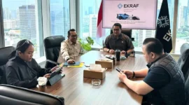 Bupati Tanah Datar Eka Putra menemui Menteri Ekraf RI, Teuku Riefky di Jakarta. (Foto: Prokopim Tanah Datar)