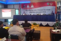 Bupati Pessel, Hendrajoni saat menyampaikan sambutan. (Foto: Dok. Yoniks)