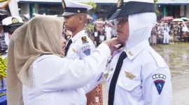 Sebanyak 475 siswa SMKN 3 Pariaman resmi dilantik sebagai Taruna dan Taruni Angkatan XXIII Tahun Ajaran 2025/2026. (Foto: Kominfo Pariaman)