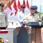 Presiden Prabowo Subianto meresmikan Jembatan Kabanaran di Kabupaten Bantul, DIY dan empat proyek infrastruktur lain secara hybrid dari berbagai daerah di Indonesia, Rabu (19/11/2026). (Foto: BPMI Setpres)