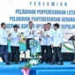Menhub Dudy Purwagandhi dan Menko AHY meresmikan Pelabuhan Penyeberangan Letung dan Pelabuhan Penyeberangan Sedanau di Kepulauan Riau, Rabu (5/11). (Foto: Kemenhub)