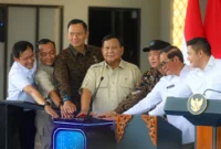 Presiden Prabowo Subianto meresmikan Stasiun Tanah Abang Baru, Jakarta Pusat, Selasa (4/11/2025). (Foto: BPMI Setpres)