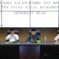 Wakil Wali Kota Padang, Maigus Nasir memimpin pertemuan silaturahmi dengan para tokoh ormas keagamaan lintas agama di Ruang Abu Bakar Ja’ar, Balai Kota Padang, pada Jumat (31/10/2025). (Foto: Prokopim Padang)