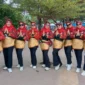 Tim Porpi Padang Panjang meraih Juara II Tingkat Nasional pada ajang Festival Senam Kreasi Budaya HUT ke-44 Porpi, yang digelar di Pantai Gandoriah, Kota Pariaman, Minggu (2/11/2025). (Foto: Kominfo Padang Panjang)