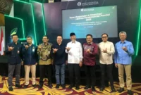 Gubernur Sumbar, Mahyeldi Ansharullah dalam Temu Responden dan Diseminasi Laporan Perekonomian Sumbar 2025 di Aula Kantor Perwakilan BI Perwakilan Sumbar, Rabu (19/11/2025). (Foto: ADPSB)