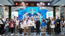 Menpora RI, Erick Thohir menghadiri penutupan Teladan Metropolitan City Rally 2025 di Balai Kota Jakarta, Minggu (16/11). (Foto: Raiky/kemenpora.go.id)