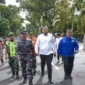 Wali Kota Padang Fadly Amran bersama unsur Forkopimda dan lainnya saat mengevakuasi diri ke tempat evakuasi sementara di Hotel Santika, Rabu (5/11/2025). (Foto: Prokopim Padang) 