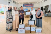 PERKI Sumbar menyalurkan bantuan untuk masyarakat Kota Padang yang terdampak banjir, Minggu (30/11/2025). (Foto: Diskominfo Padang)