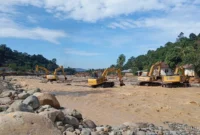 Akses Jalan Batu Busuk di Kecamatan Pauh kini sudah kembali dapat dilalui kendaraan roda dua. (Foto: Prokopim Padang)